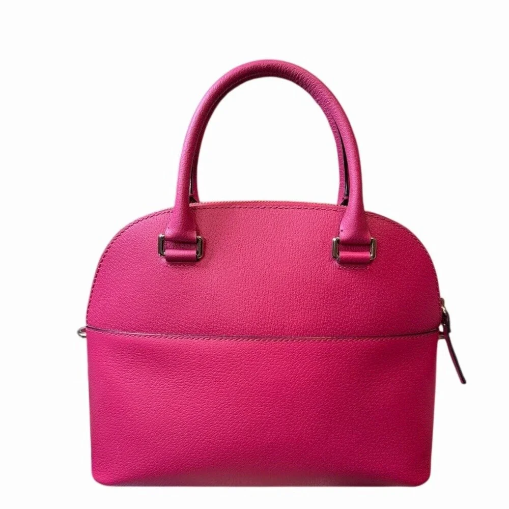Kate Spade New York Satchel Bag Womens Hot Pink Dome Top Zip Crossbody Strap